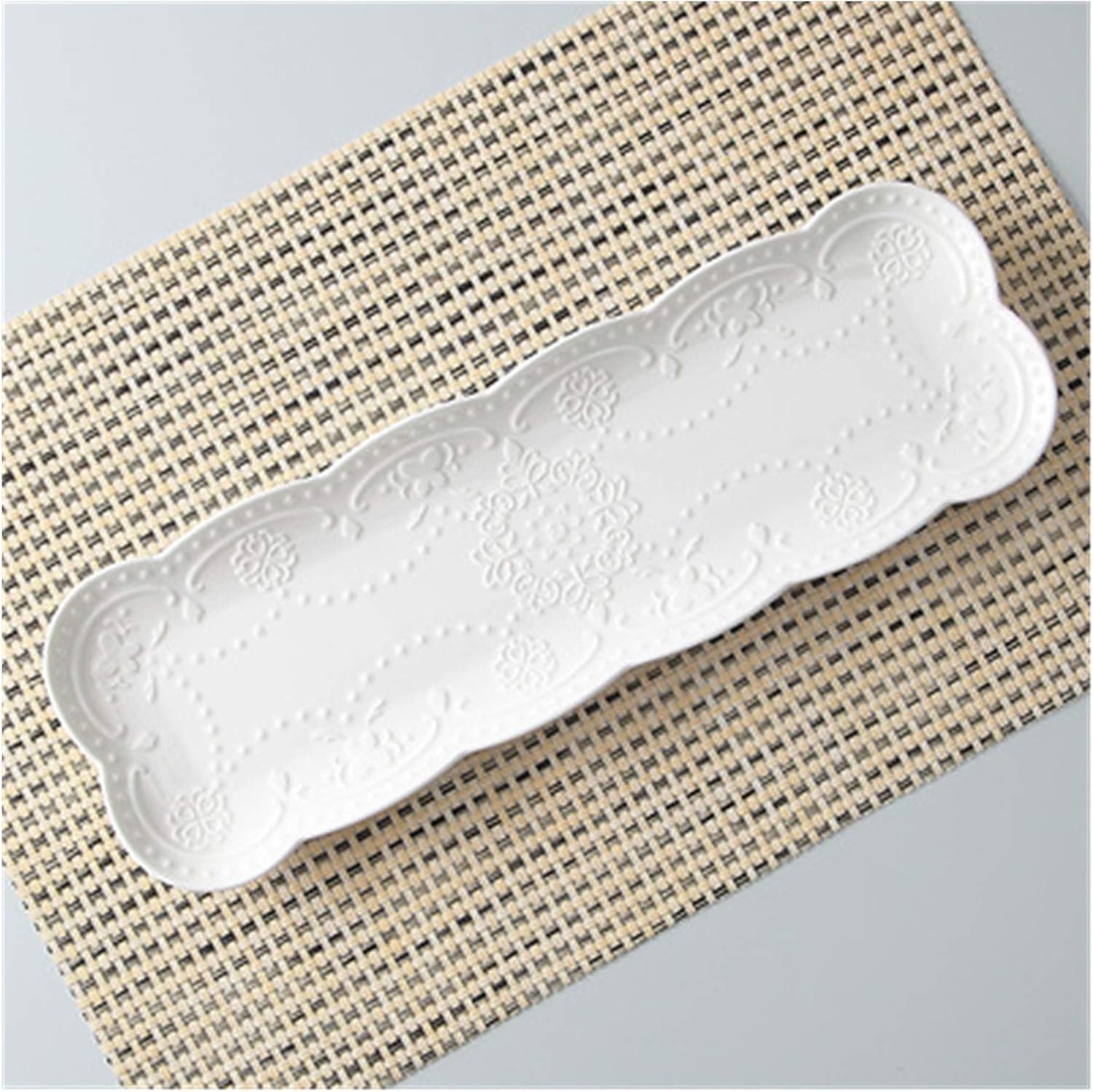 有田焼 青花しん窯 楕円形プレート2枚 料亭 レストラン お祝い 節句